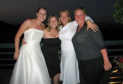 The beautiful bride, Cathy x2 and Bekki