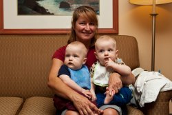 Debra with Andy and Will